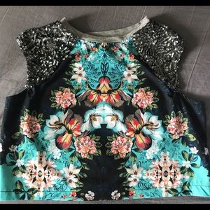 Floral crop top